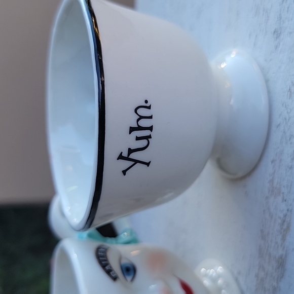 1996 Vintage Baileys Winking Mr & Mrs YUM Creamer & Sugar Dish - Picture 7 of 11